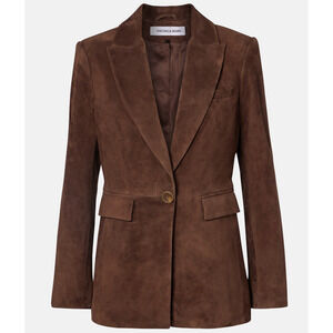 Veronica Beard Duane Suede Dickey Jacket NWT US 6